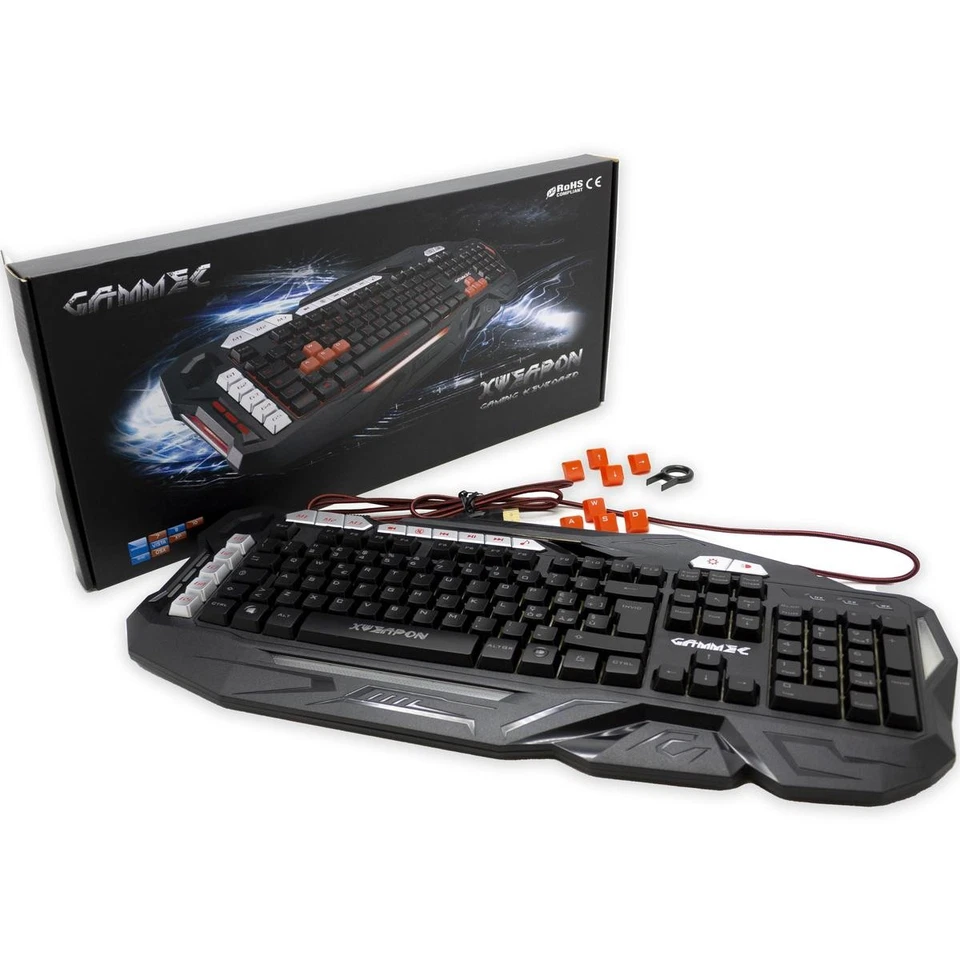 RGB Multimedia Ergonomic Mouse And Keyboard Kit 7200DPI Gaming - Image 2 of 4