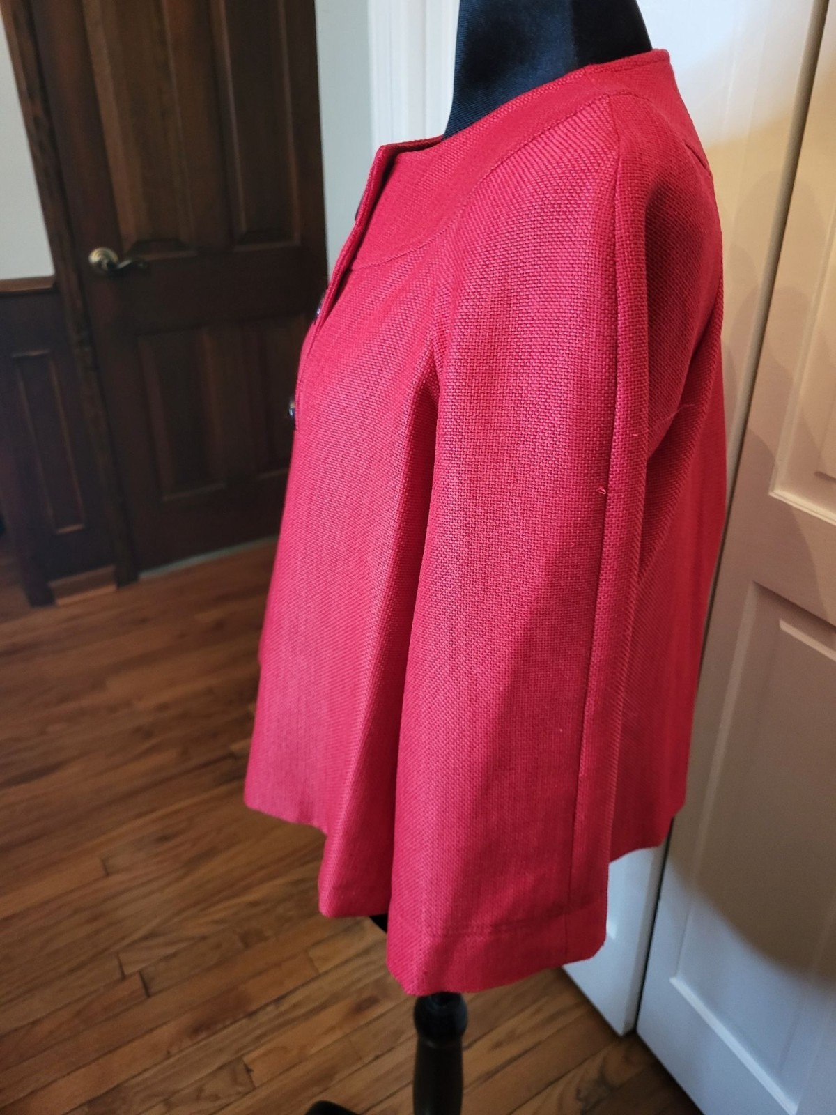 Perceptions Petite Red Swing Tailored Jacket 14P … - image 9