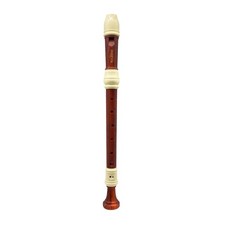 HOSEYIN Alto Recorder Baroque style German F Key 8 Holes wood grain