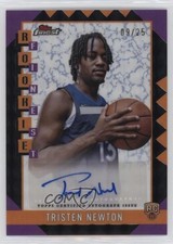 2024-25 Topps Finest Rookie Black Refractor 9/25 Tristen Newton #RFA-TN Auto dq2