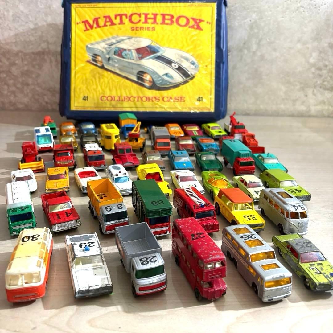 Matchbox Vintage Mini Car Set 51 pcs with Collector's Case, UK, Used