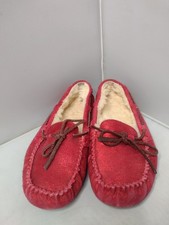 Ugg Dakota Moccasin Slipper House Driving Shoes 7 Metallic Suede XX