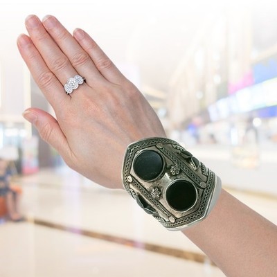 Afghani Armband mit Kunststein