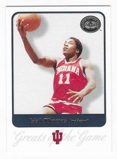2001 Fleer Greats of the Game Isiah Thomas Indiana Hoosiers Basketball Card #30