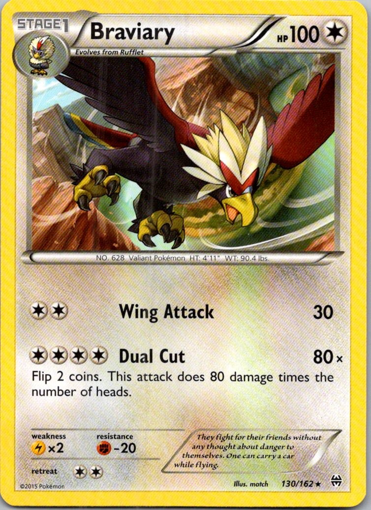 Braviary Rare XY - BREAKthrough 130/162 NM