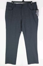 Travis Mathew Mens 38X32 Black Heather Open To Close Golf 5 Pocket Pants Stretch
