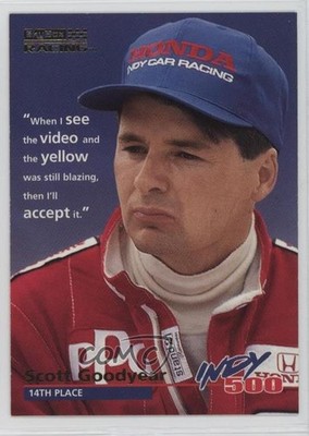 1996 SkyBox Racing Indy 500 Scott Goodyear #68 0q3