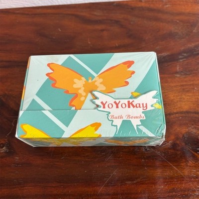 YoYoKay Bath Bombs Gift Set 6 Pack Assorted Colors Sealed Butterfly Box