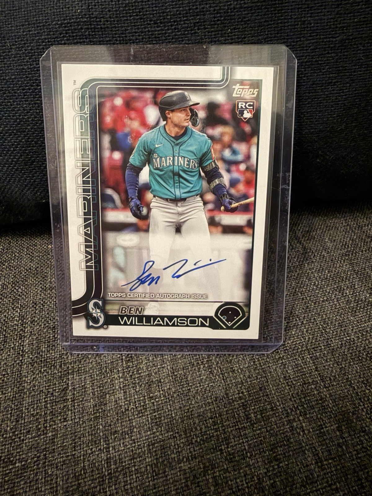 Ben Williamson Real One Auto RC #US30 2025 Topps Update Series - Mariners