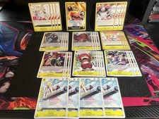 One Piece TCG Op15 Yellow Luffy Deck W/Don 71 Cards Total