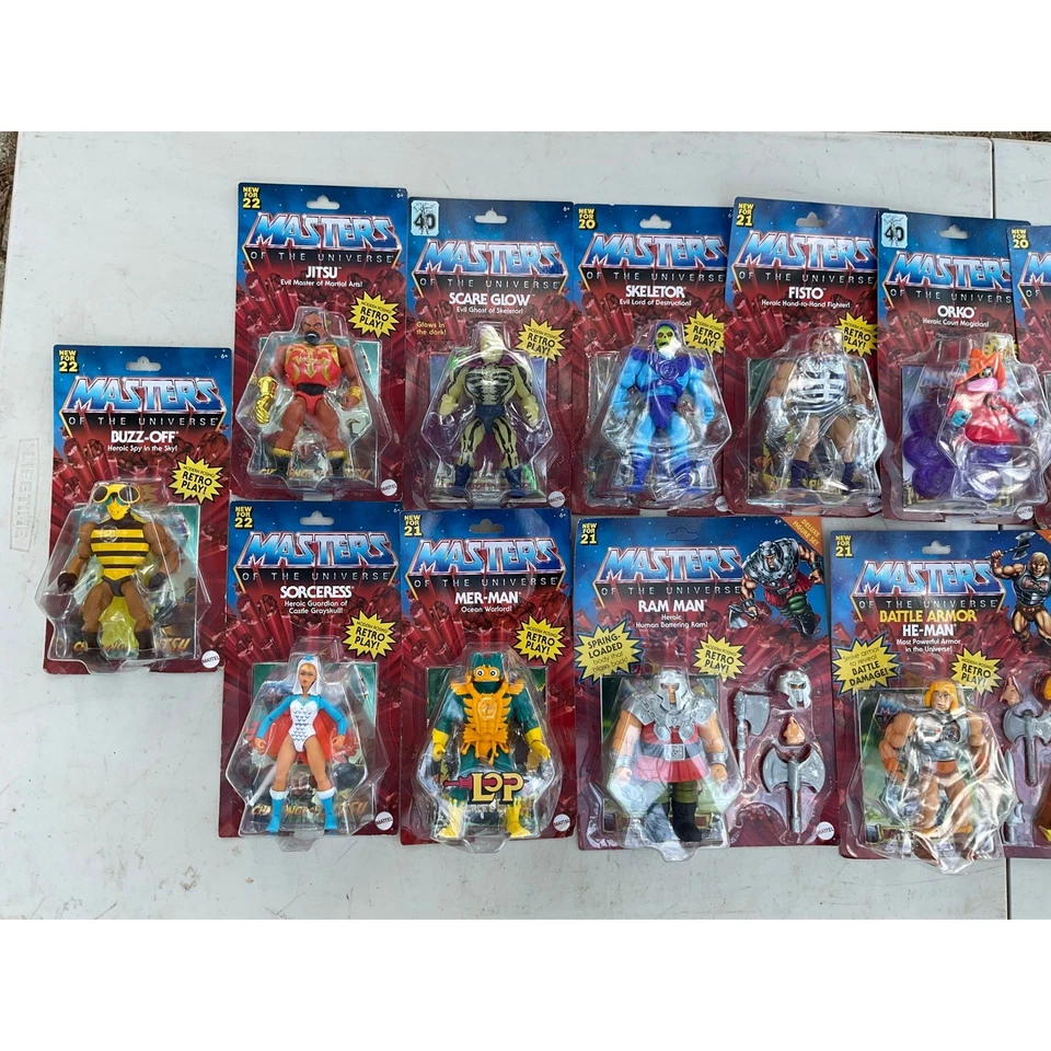 Masters of the Universe Mattel Origins Action Figures Lot of 18 - Image 2 of 4