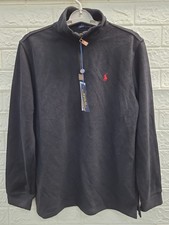 New Polo Ralph Lauren Cotton Quarter Zip Sweater Men's US Size L