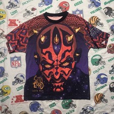 Vintage Star Wars Darth Maul All Over Print Lee Sport Mens Large