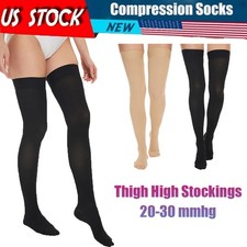 Men Women 20-30 mmHg Compression Stockings Thigh High Socks Varicose Veins Edema