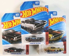 3 Car Hot Wheels Mopar Lot - Dodge 70 Hemi Challenger Gold Zamac Black 2026