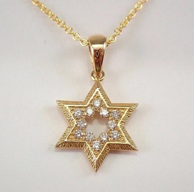 1.6CT Lab Created Diamond Women's Stunning Star Pendant 14K Yellow Gold Plated