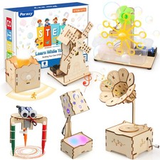 STEM Kits for Age 8-10-12, 6 in 1 Science Kits, Wooden 3D Puzzles, Toys for A...