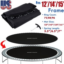 Replacement Trampoline Mat Fits 12ft 14ft 15ft Frame 72 88 96 Rings Spring Tool