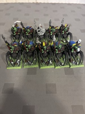 Warhammer Fantasy Battle for Skull Pass Forest Goblin Spider Riders x10 OOP