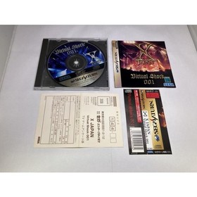 X Japan Virtual Shock 001 Sega Saturn SS CIB W/Obi Game Japan Import Tested