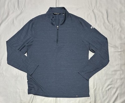 TravisMathew Pullover Mens Large Blue 1/4 Zip Golf Performance TM1MW452