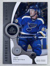 Jeff Woywikta 2005-06 SP Game Used Edition Authentic Rookies RC /999 #151 Blues