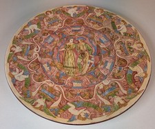  Großer Wandteller, Keramik, ca. 32 cm, #AG1078