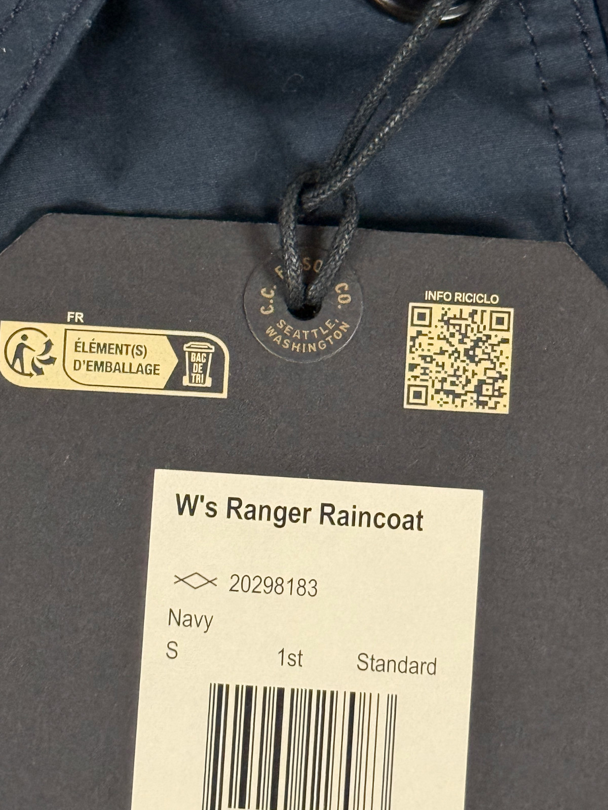 FILSON WOMEN'S RANGER RAINCOAT NAVY S NWT SOLD OUT image 8