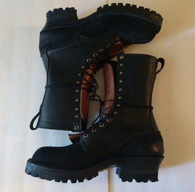 Nicks Handmade Boots Mens 11.5 D Hotshot Wildland Firefighter Roughout Vibram 
