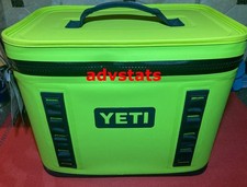 Brand new YETI Hopper Flip 18 soft cooler in VENOM green, strap and all inside