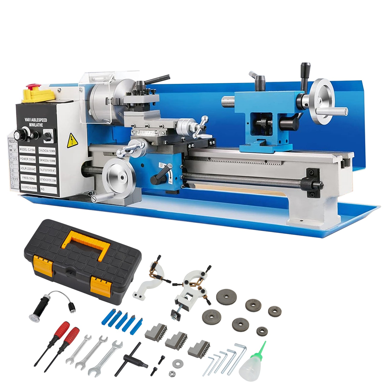9"x30" Mini Metal-Lathe Machine Variable Speed Lathe Metal W