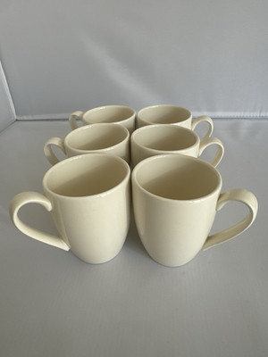 Expresso Tassen 6er Set Modern Beige Steingut Made In England NEU