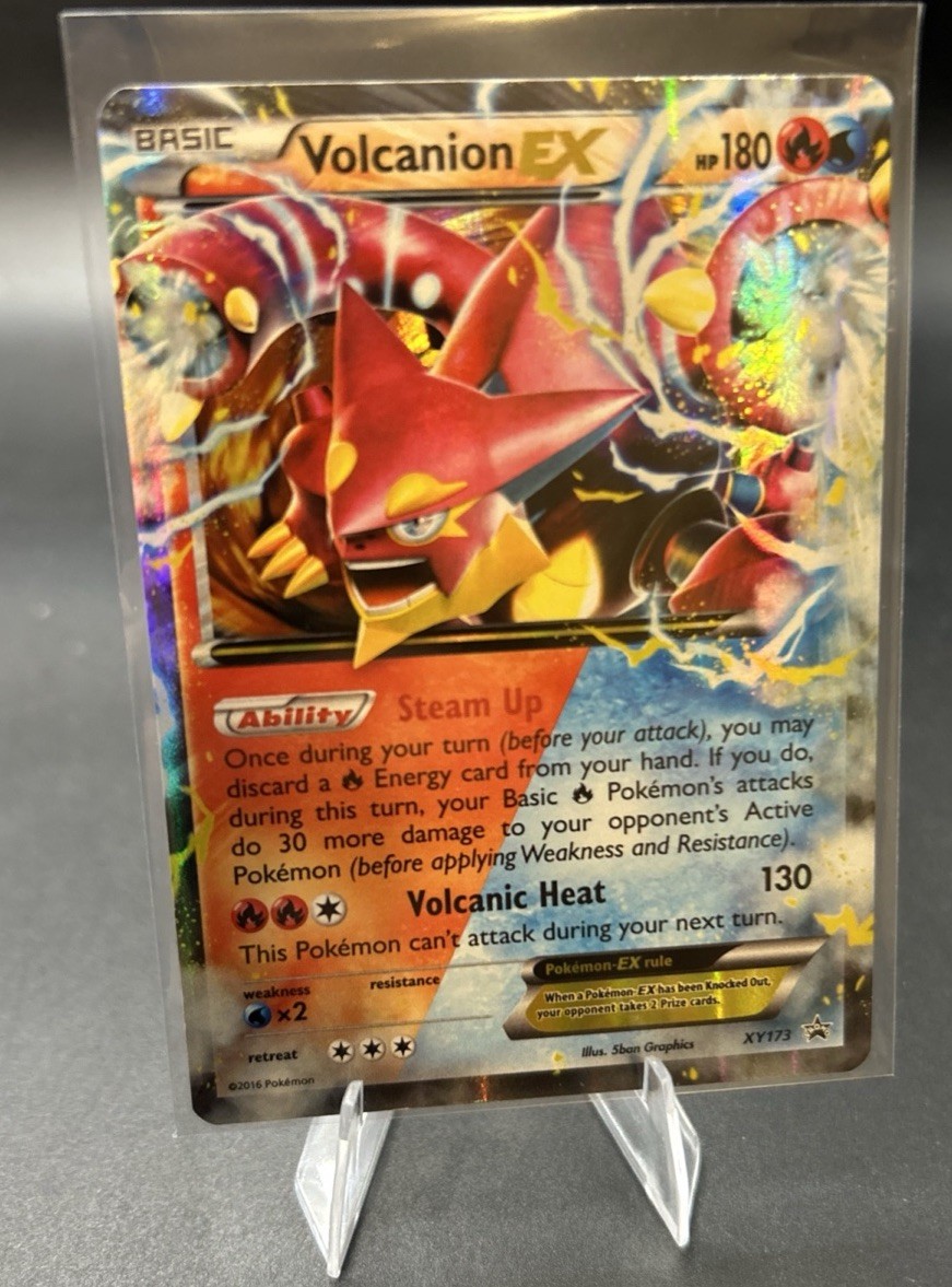 Volcanion EX XY173 - XY Black Star Promo Holo Pokemon Card NM