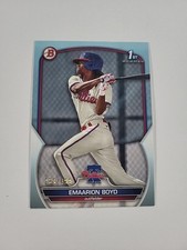 2023 Bowman 1st Prospect  EMAARION BOYD  #BP-128 Sky Blue /499