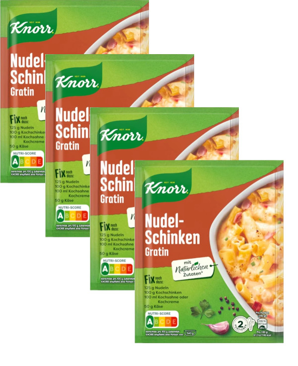 KNORR fix Nudel-Schinken Gratin Ham Noodle Casserole bake 4ct-FREE SHIP 2690₽