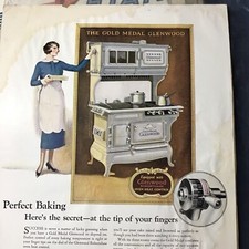 12 Vtg Stove advertising in magazine on 1920-...