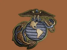 U.S.MILITARY MARINE CORPS PATCH EAGLE GLOBE AND ANCHOR EGA OD GREEN U.S.A MADE
