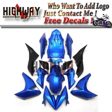 Motorrad Bodywork Fairing Kits Cowling For Kawasaki Z1000 2007-2009 blue black