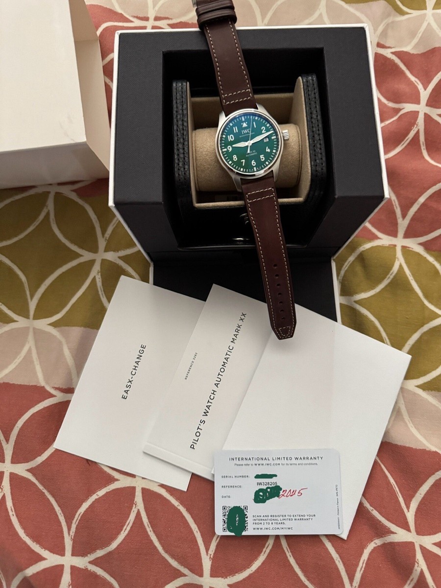 ニャンツアイ様 IWC 純正ラバーベルト オリーブグリーン 2026年最新