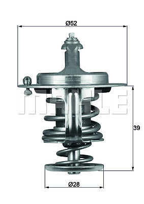 MAHLE ORIGINAL TX 114 82D Termostato Motore - AUTODOC - 9