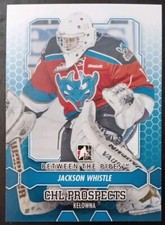 2012 - 2013 ITG Between The Pipes Jackson Whistle Prospects #26 Hockey Card 