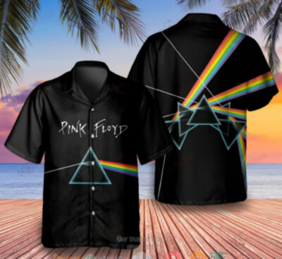 #ad Pink Floyd Hawaiian Shirt Summer Aloha Hawaii Shirt Mens 3D Hawaiian Shirt $21.11
