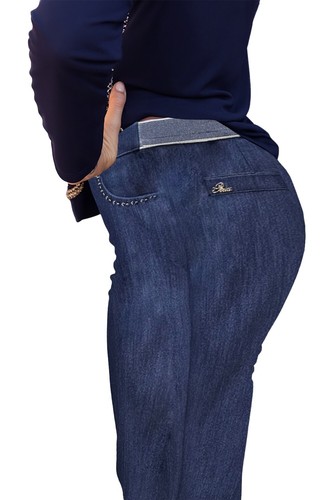 Damen Hose bi-elastisch leicht bequem italienisch PERLE OVERSIZE VICKY 44/54 - Bild 3 von 6