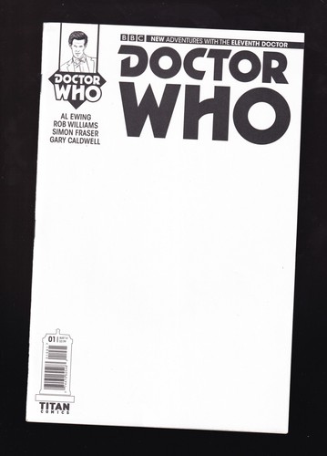 Doctor Who The 11th Doctor 1 2014 Blanko Cover Variante TITAN hat 2 Cover