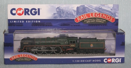 CORGI RAIL LEGENDS 1:120 ST97703 BR 4-6-2 BRITANNIA CLASS ROBIN HOOD BOXED - Picture 9 of 14