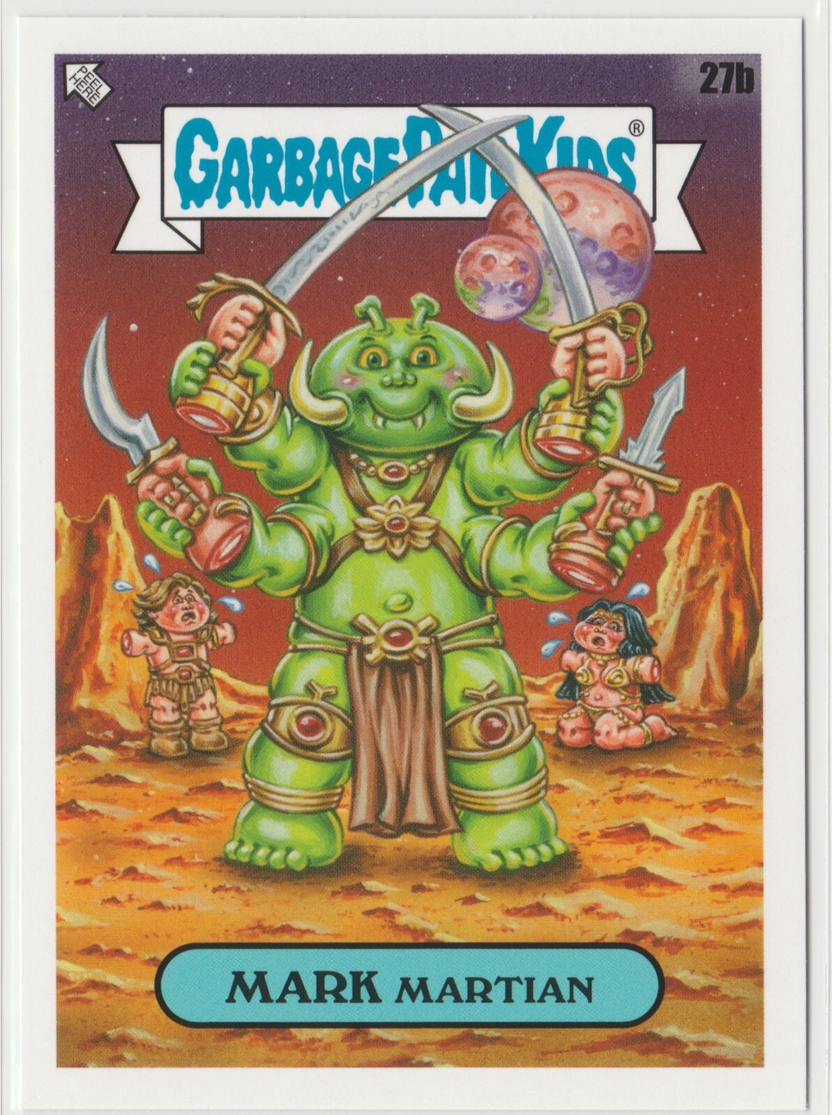 Mark Martian #27b Garbage Pail Kids GPK 2023 Intergoolactic Mayhem Card