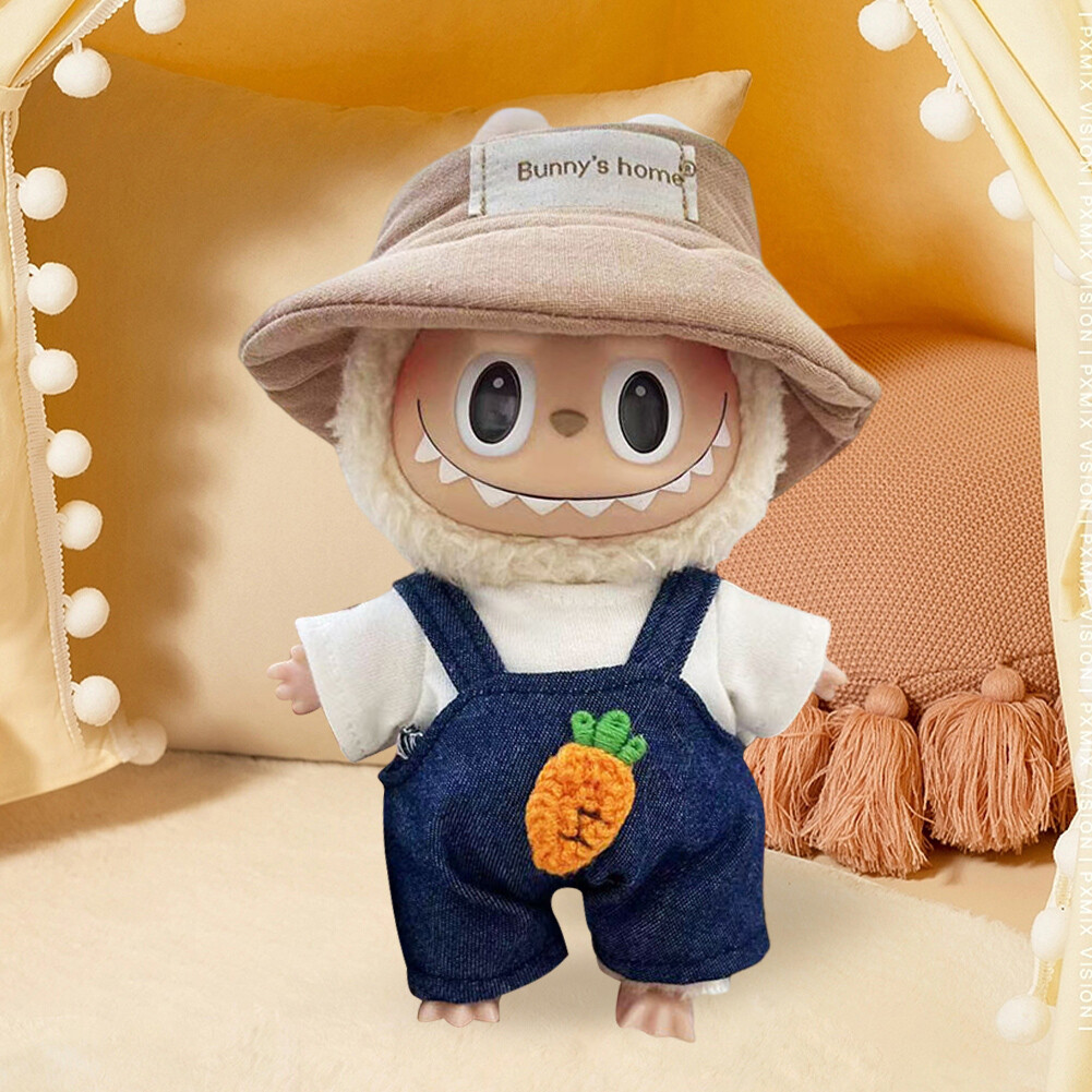 Puppenkleidung Für 17cm Labu Puppe - Cooler Umhang Set In Gelb