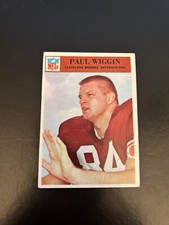 1966 PHILADELPHIA FOOTBALL #51 PAUL WIGGIN (RC)!! $1 SHIPPING!!