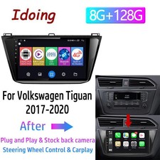 128GB Android 12 CarPlay Car Radio Stereo GPS Navi For Volkswagen Tiguan 2017-20
