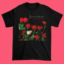 Concrete Blonde Band Short Sleeve Cotton Black Full Size Unisex Shirt AD219a